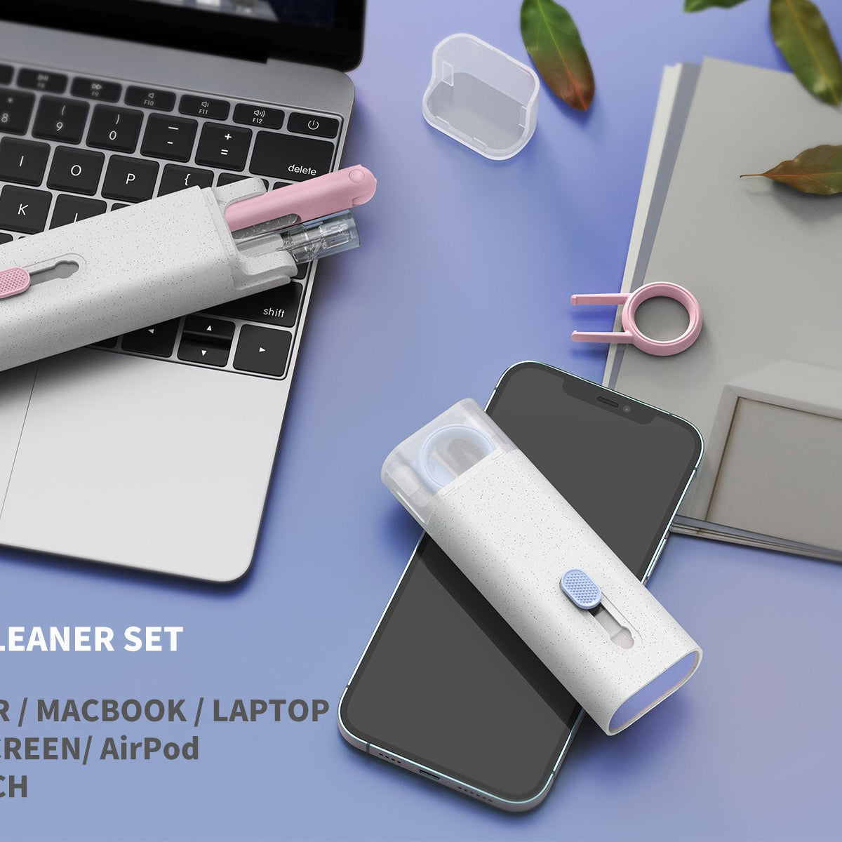 7 in 1 Multi Function Keyboard and Mobile Earphone Dirt Fingerprint Removal Cleaning Kit with Box