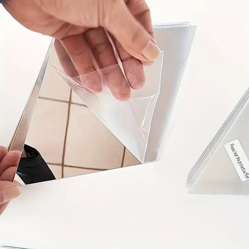 3D Acrylic Diamond Shape Self Adhesive Wall Arts Decals Stickers Set For Home Decoration