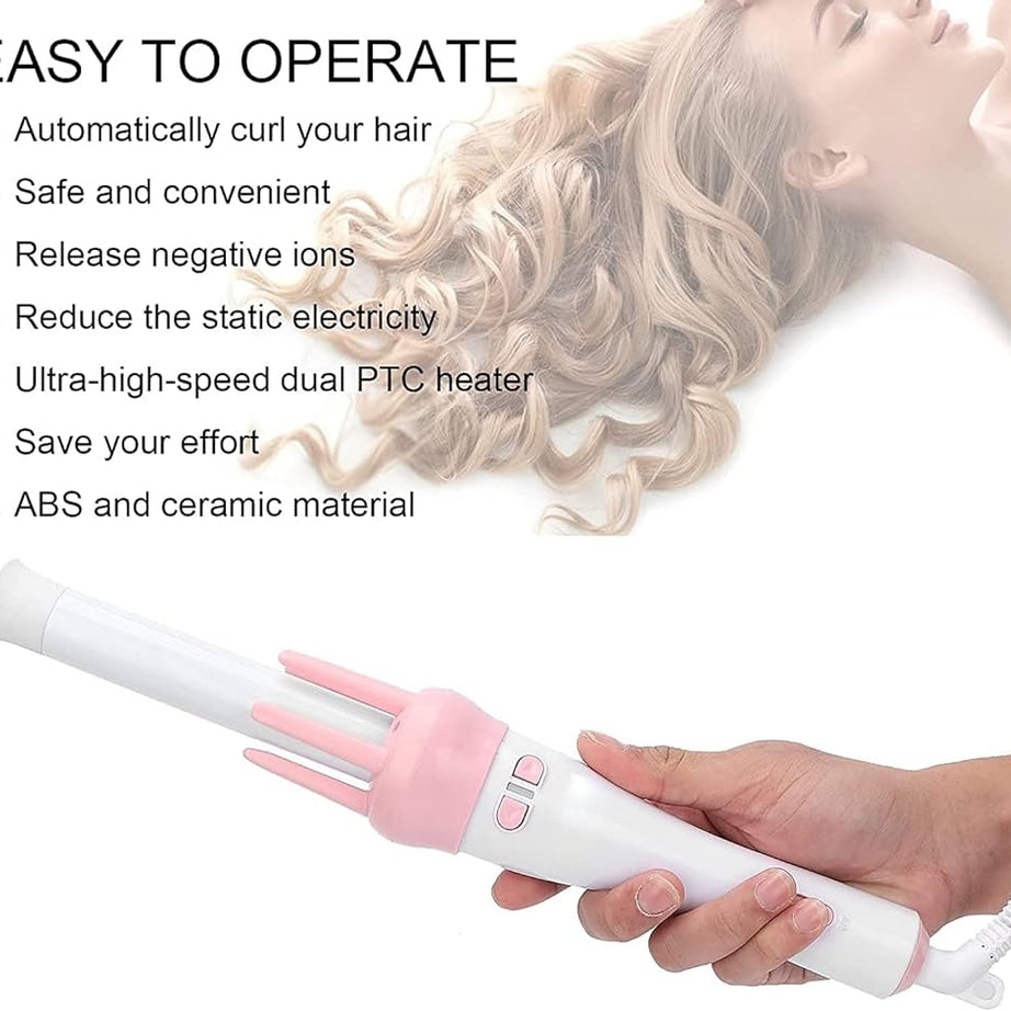 360° Rotation Automatic Ceramic Hair Roller Curling Iron Styling Wand - Ceramic Professional Automatic Curler