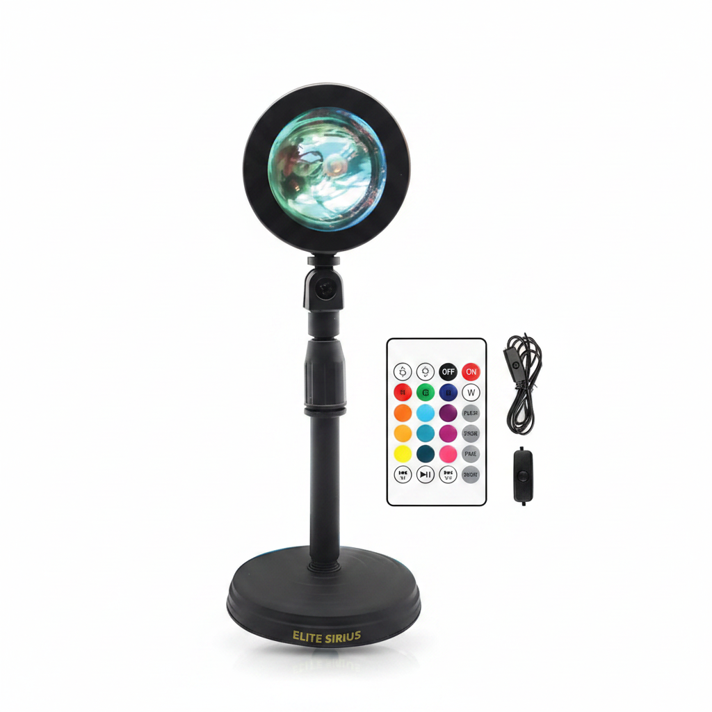 Sunset LED Projector Lamp Multiple Colors with 16 Colors Remote