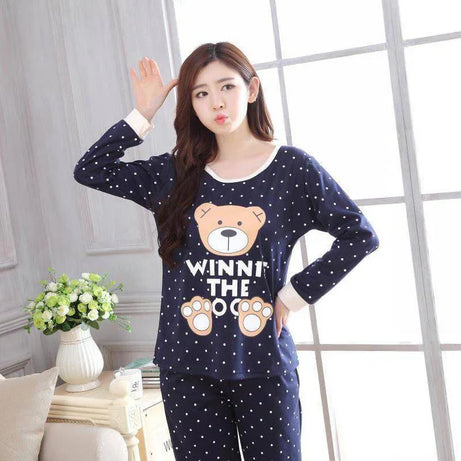 Blue Winni The Bear Night Suit