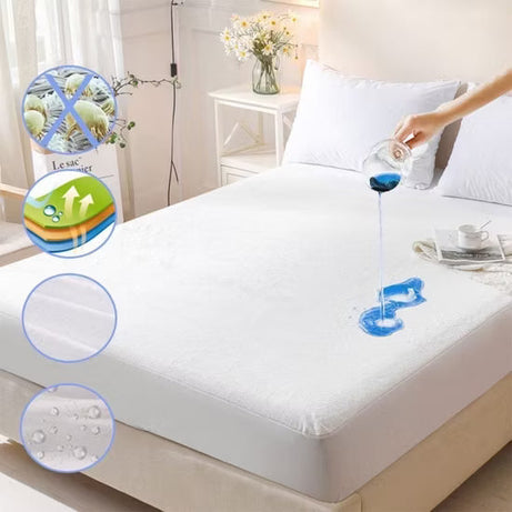 Waterproof Mattress Covers – Our Waterproof Mattress Covers Protects Against Dust Mites, Fluids, Urine, Perspiration, Allergens, And Bacteria