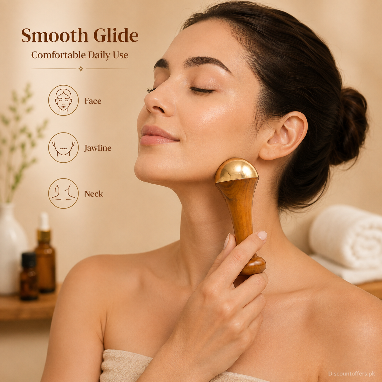 Premium Kansa Wand Massager for Face & Feet