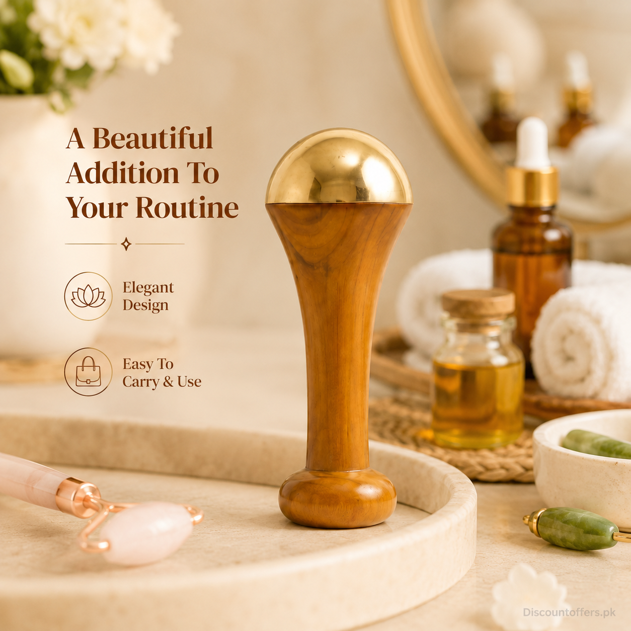 Premium Kansa Wand Massager for Face & Feet
