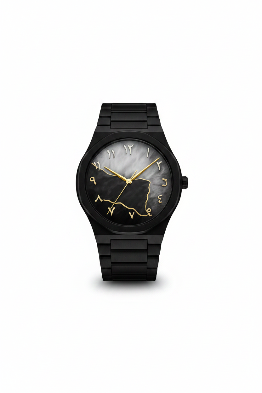 Black Classic Arabic Aura – Marble Storm Edition