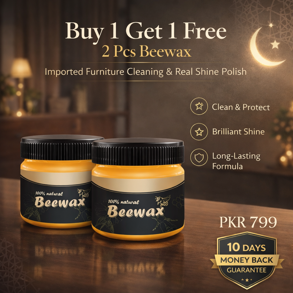 Buy 1 Get 1 Free Offer - Beewax Imported Furniture Cleaning and Real Shine Polish with Long Lasting Formula (2 Pcs)