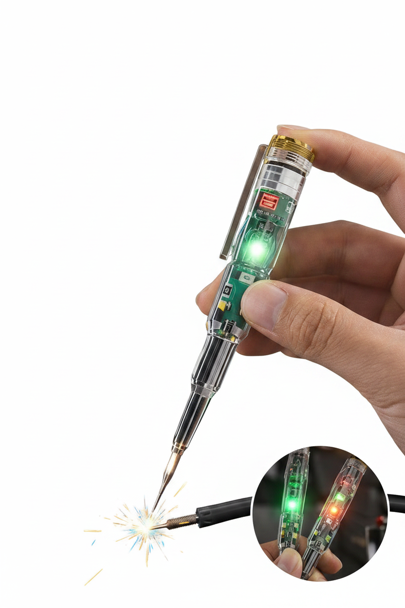 Dual Circuit Electrical Voltage and Current Tester Pen