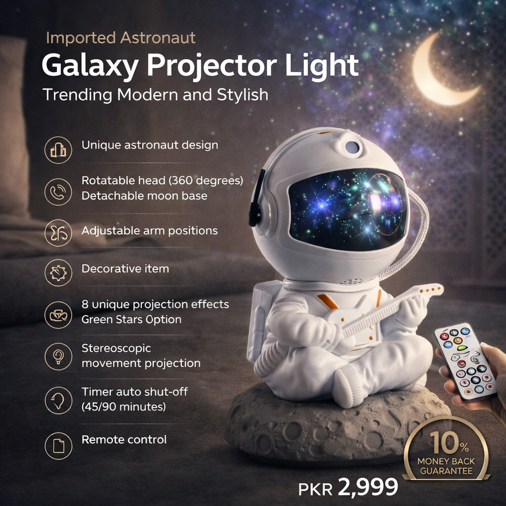 Imported Astronaut Galaxy Projector Light Trending Modern and Stylish