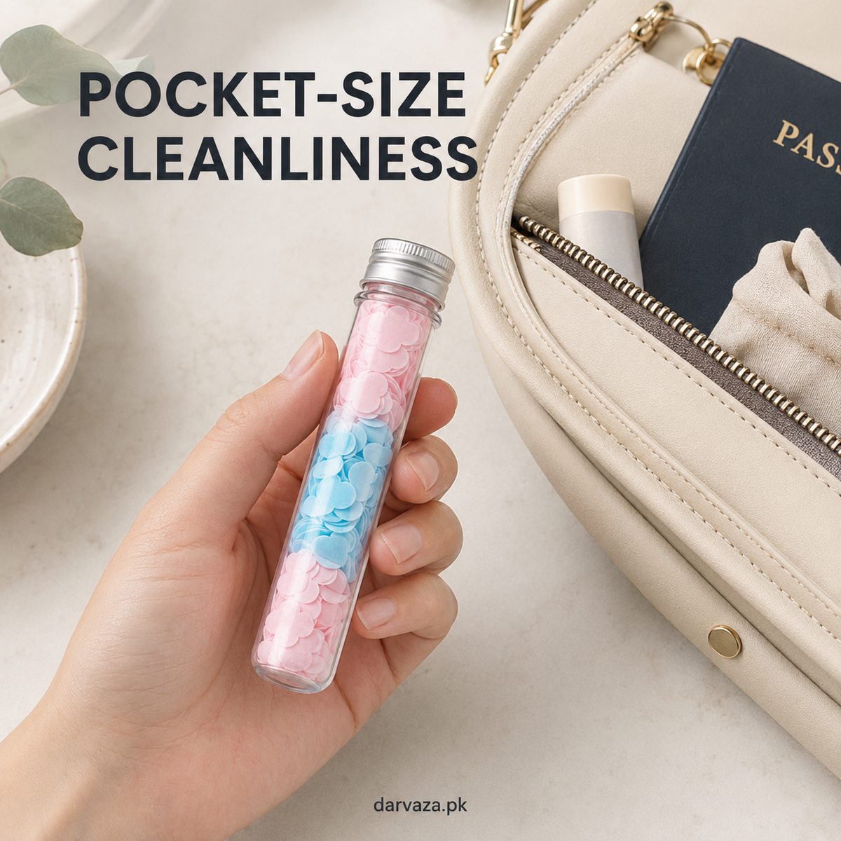 Set of 10 Disposable Mini Scented Paper Soap Tube