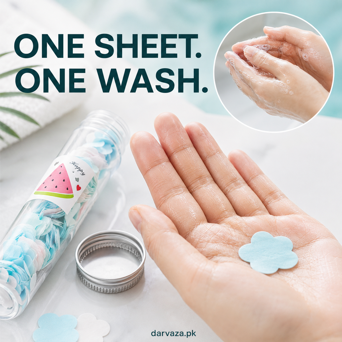 Set of 10 Disposable Mini Scented Paper Soap Tube