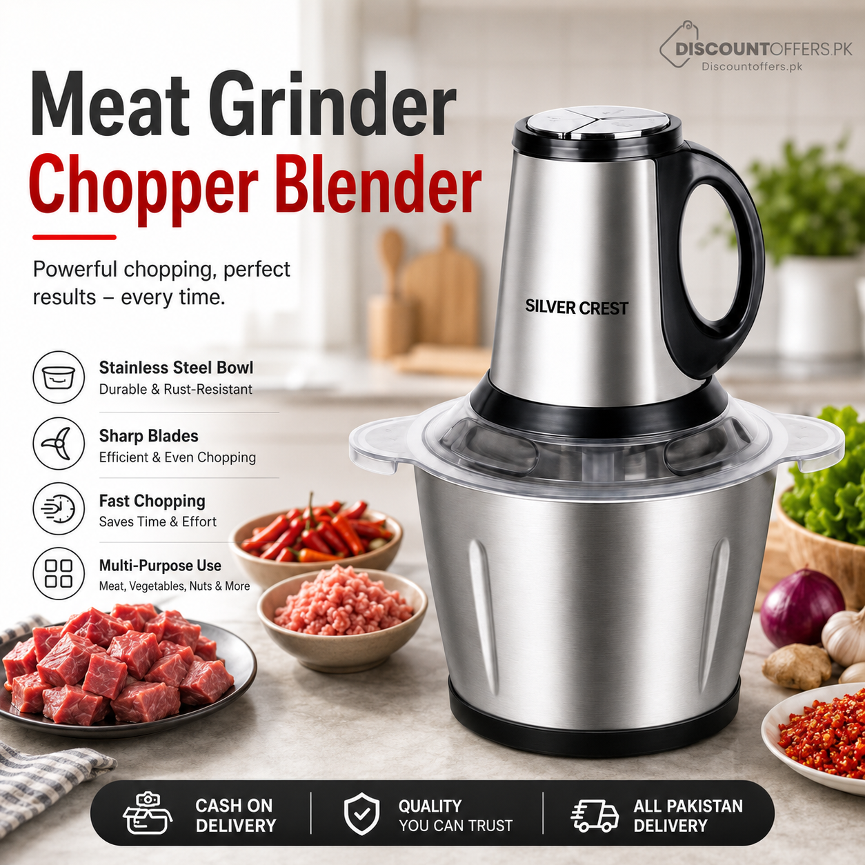 Meat Grinder Chopper Blender