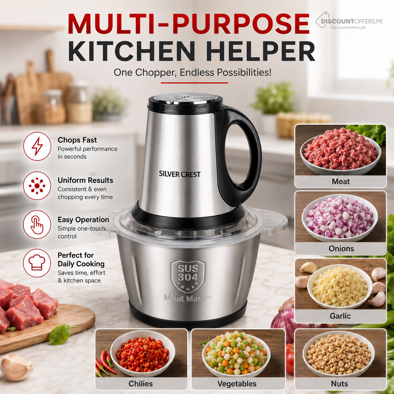 Meat Grinder Chopper Blender
