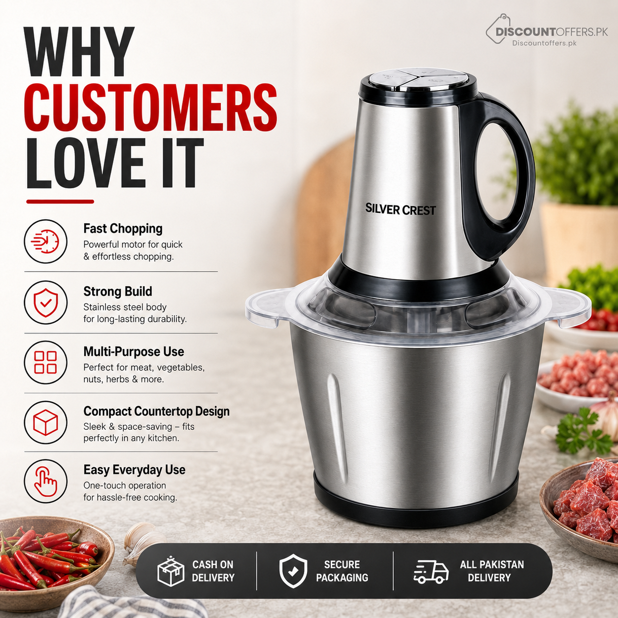 Meat Grinder Chopper Blender
