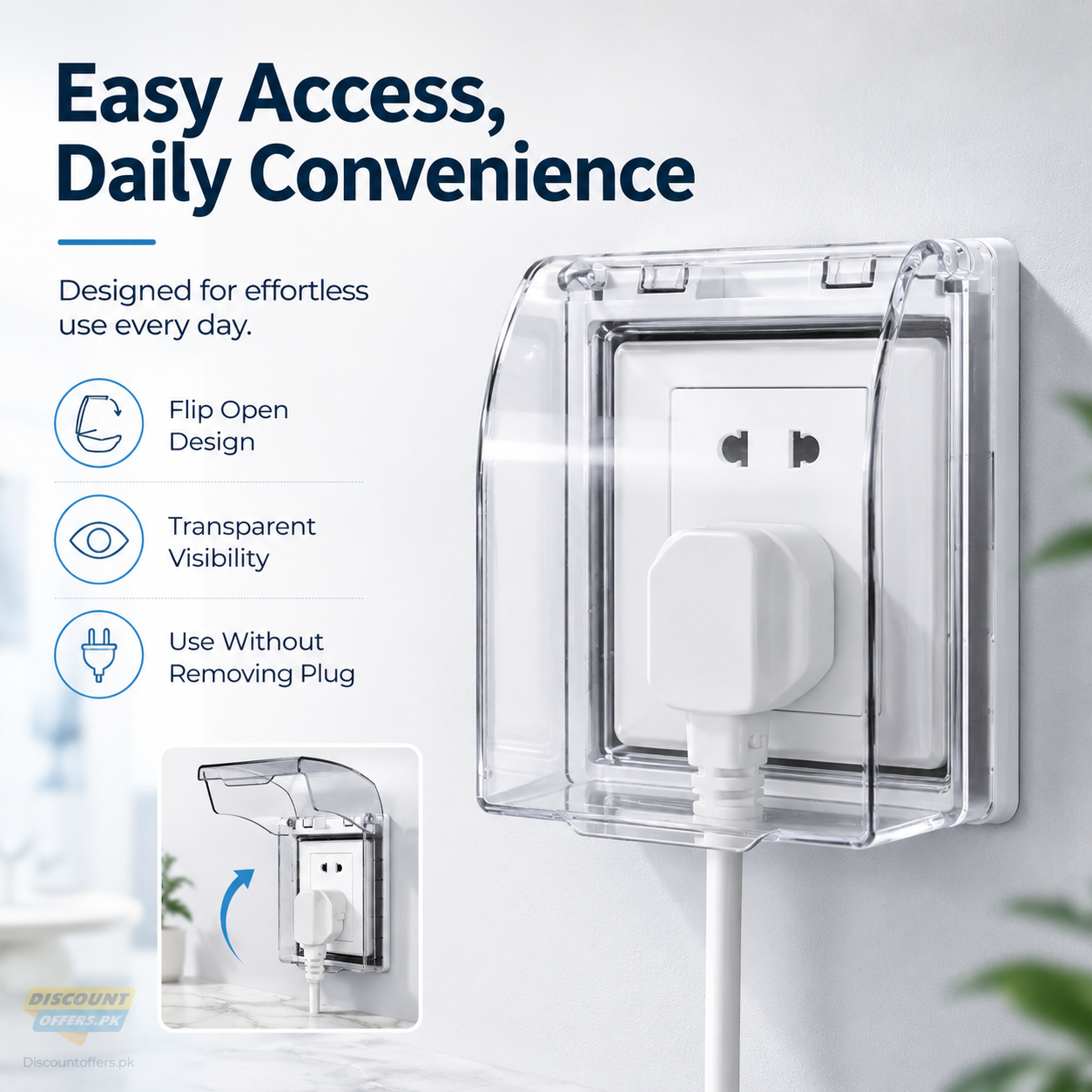 Waterproof Wall Socket Protection Cover