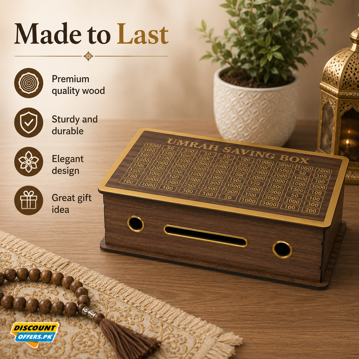 Umrah Saving Box - Save 210,000 Smartly for Your Umrah Journey