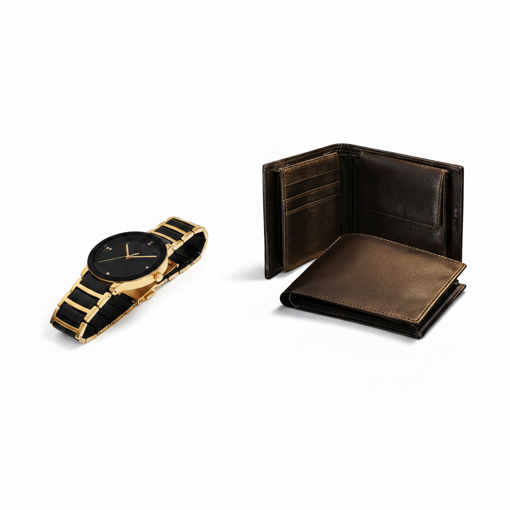 Buy 1 Get 1 Free Offer Avail 1 Imported Wrist Watch & 1 Original Leather Wallet in Rs 999