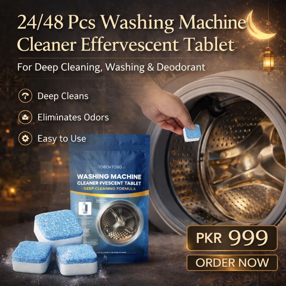 24/48 Pcs Washing Machine Cleaner Effervescent Tablet For Deep Cleaning Washing Deodorant