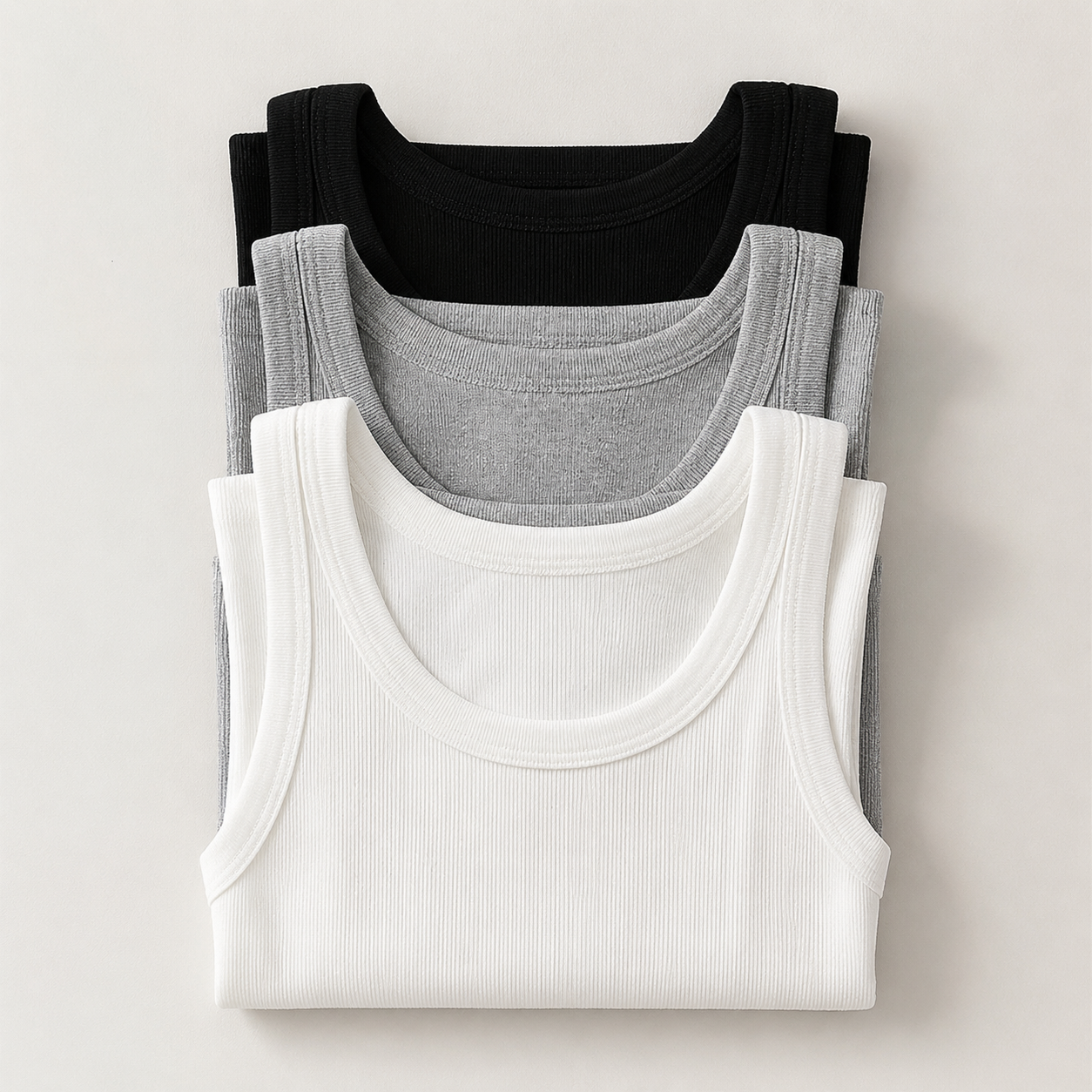 Pack of 3 Men’s Cotton Ribbed Sando Vests