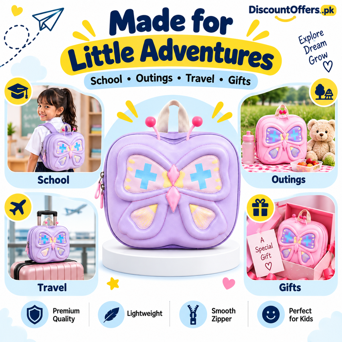 Butterfly Design Backpack