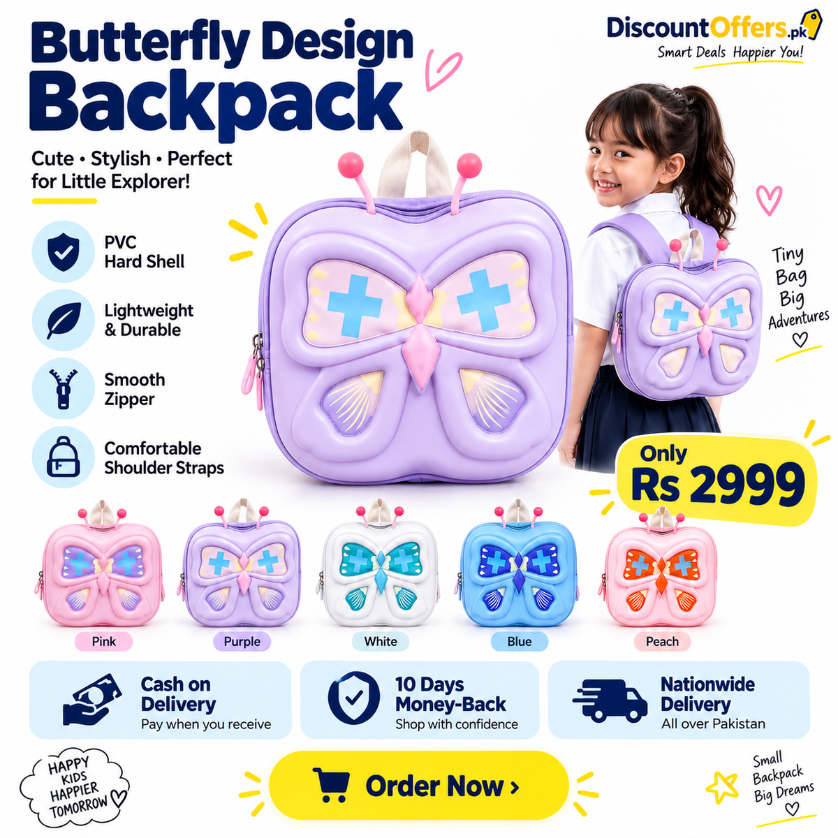 Butterfly Design Backpack