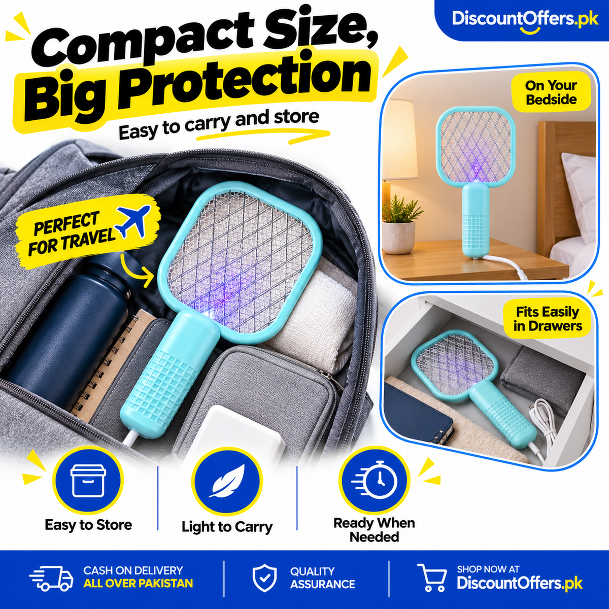 Buy 1 get 1 free Offer USB Mosquito Killer Bat racket