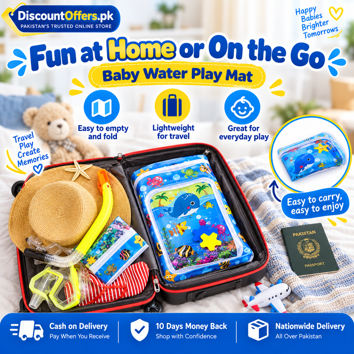 Inflatable Baby Water Play & Tummy Time Mat