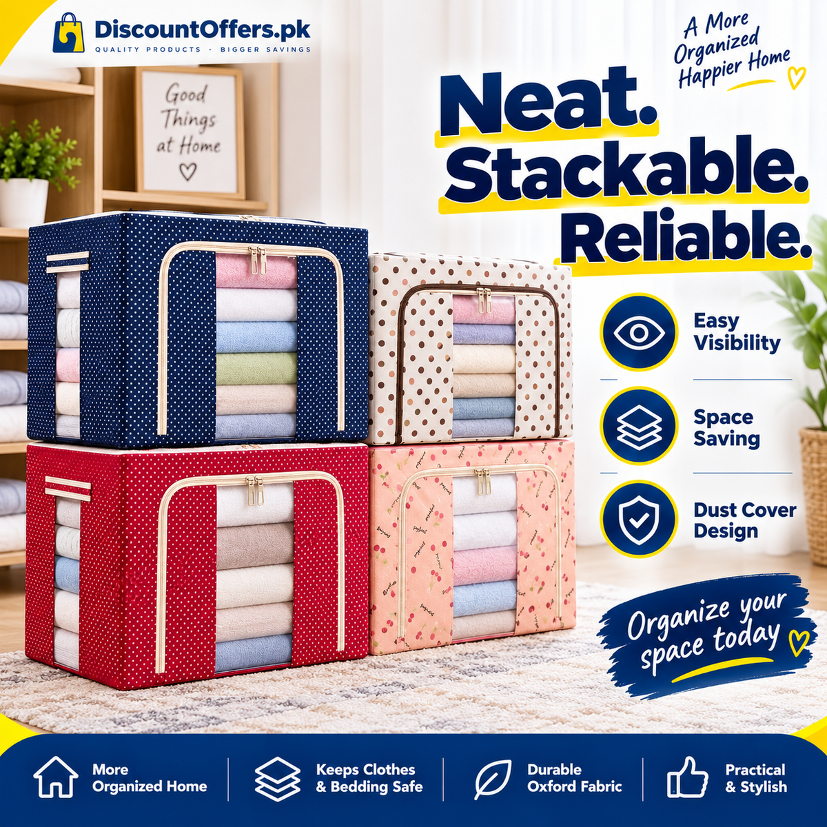 Fouji Bag  Premium Oxford Fabric Clothes & Blanket Storage Bag