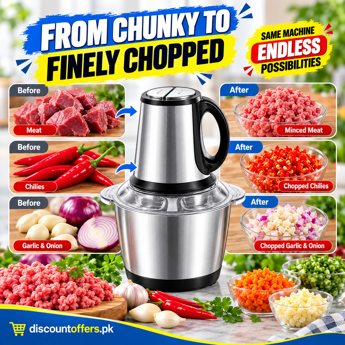 Meat Grinder Chopper Blender