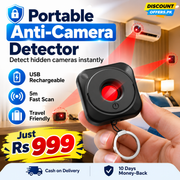 Portable Anti Camera Detector USB Rechargeable Privacy Protection Device Hidden Camera Finder for Hotels & Travel