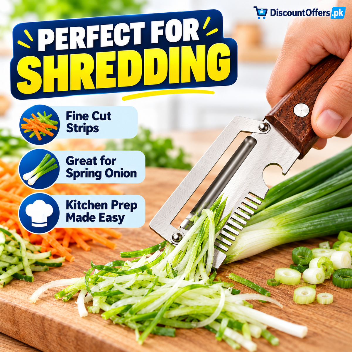 3-in-1 Vegetable Peeler, Shredder and Bottle Opener