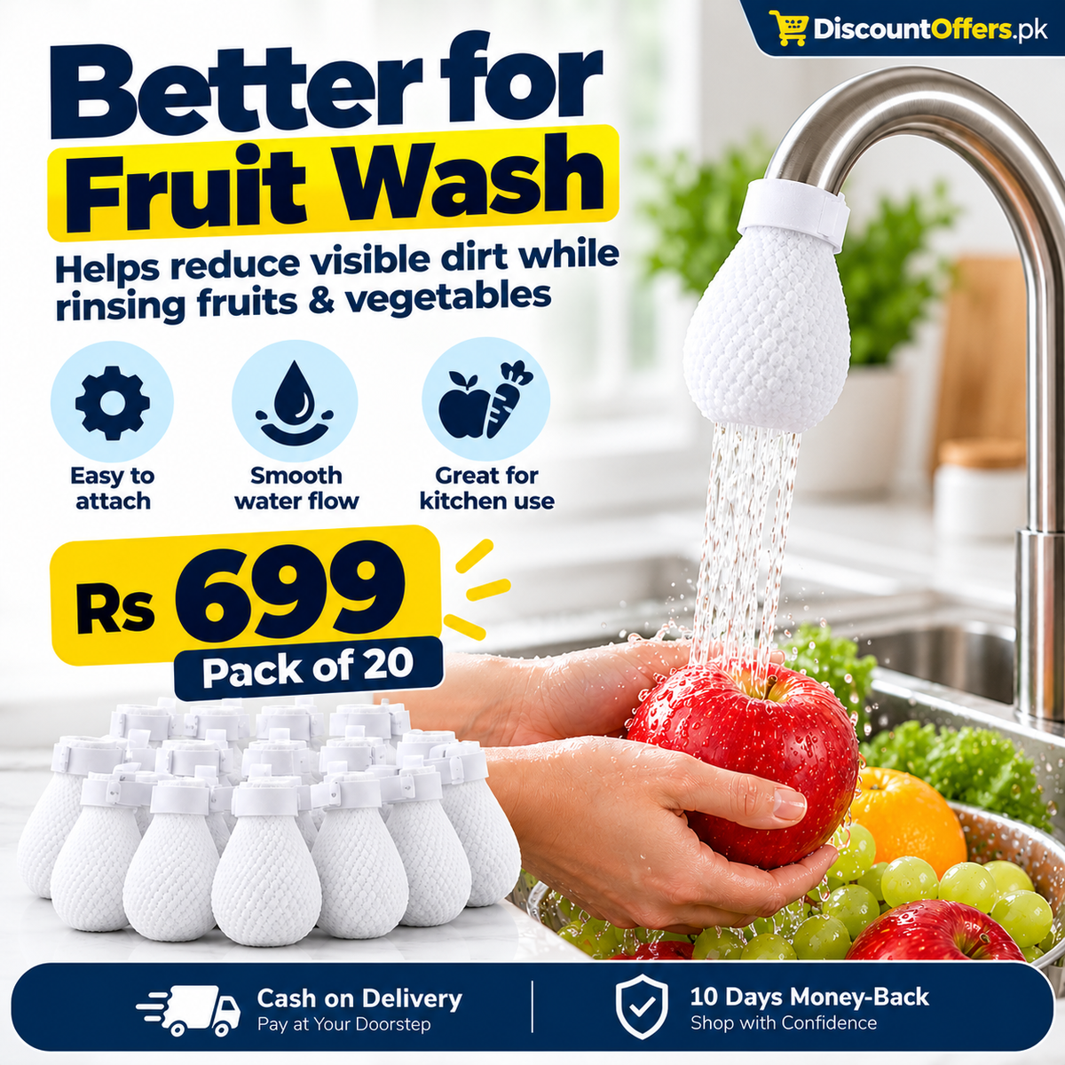 Faucet Filter Cotton Bags Pack of 20