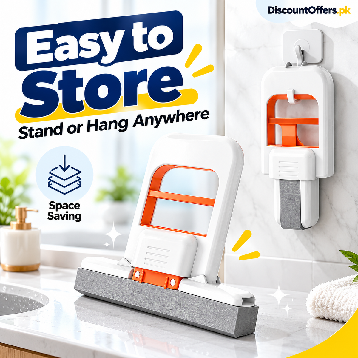 Mini Self Squeezing Sponge Mop Portable Cleaner