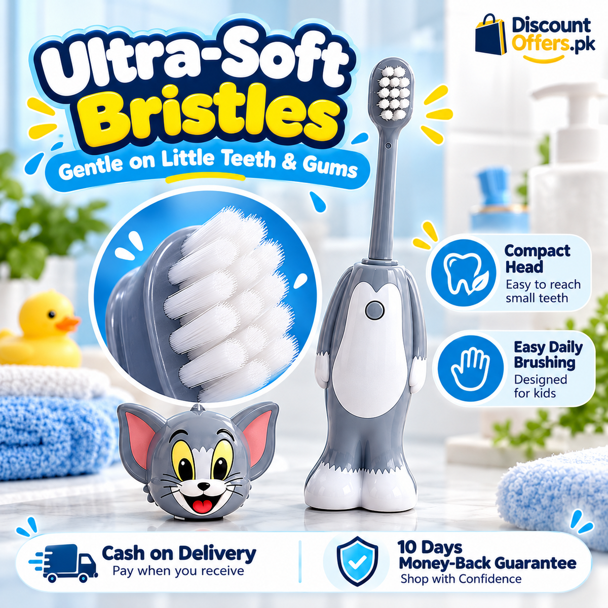 Tom and Jerry Cartoon Kids Toothbrush