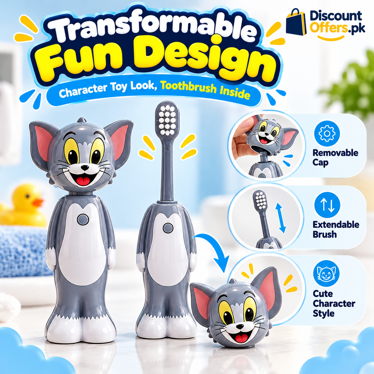Tom and Jerry Cartoon Kids Toothbrush