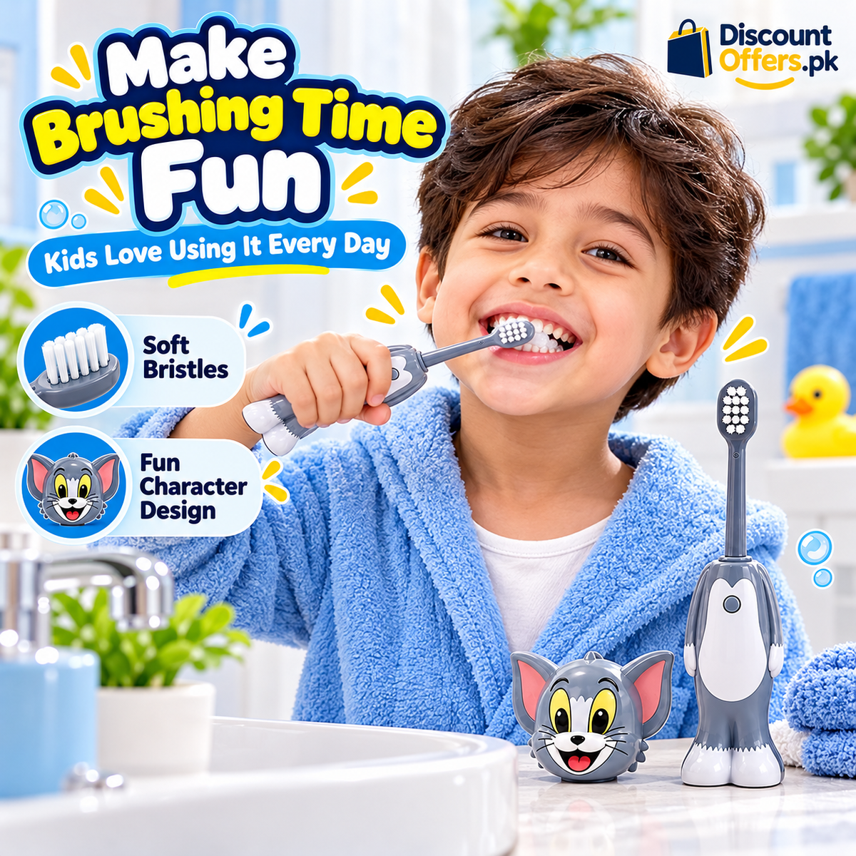 Tom and Jerry Cartoon Kids Toothbrush