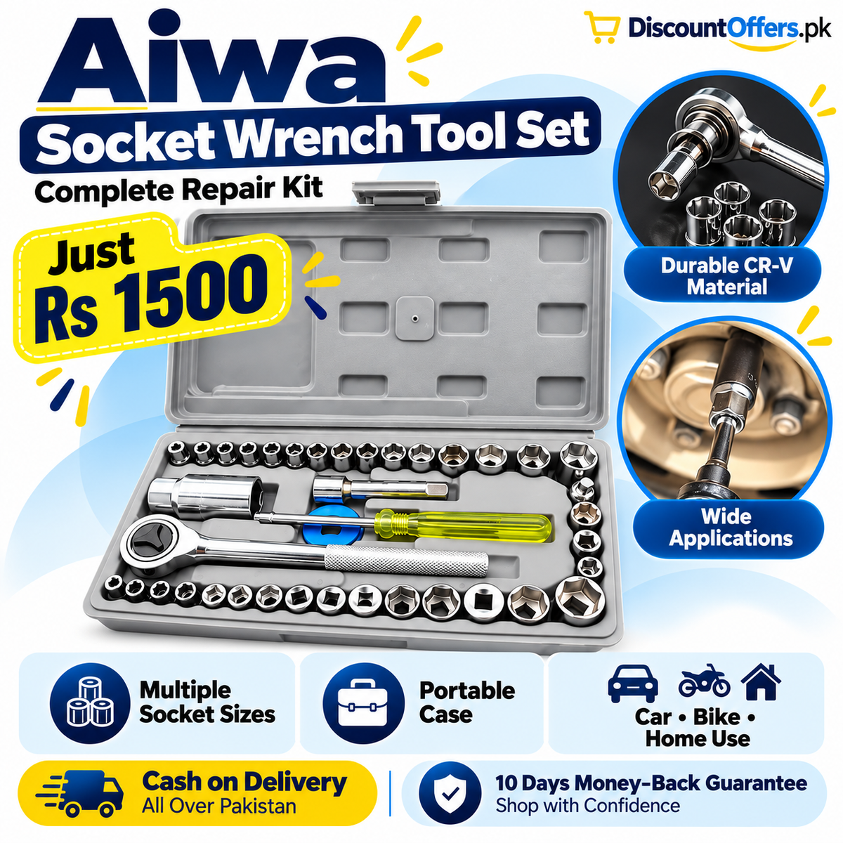 Aiwa Socket Wrench Tool Set