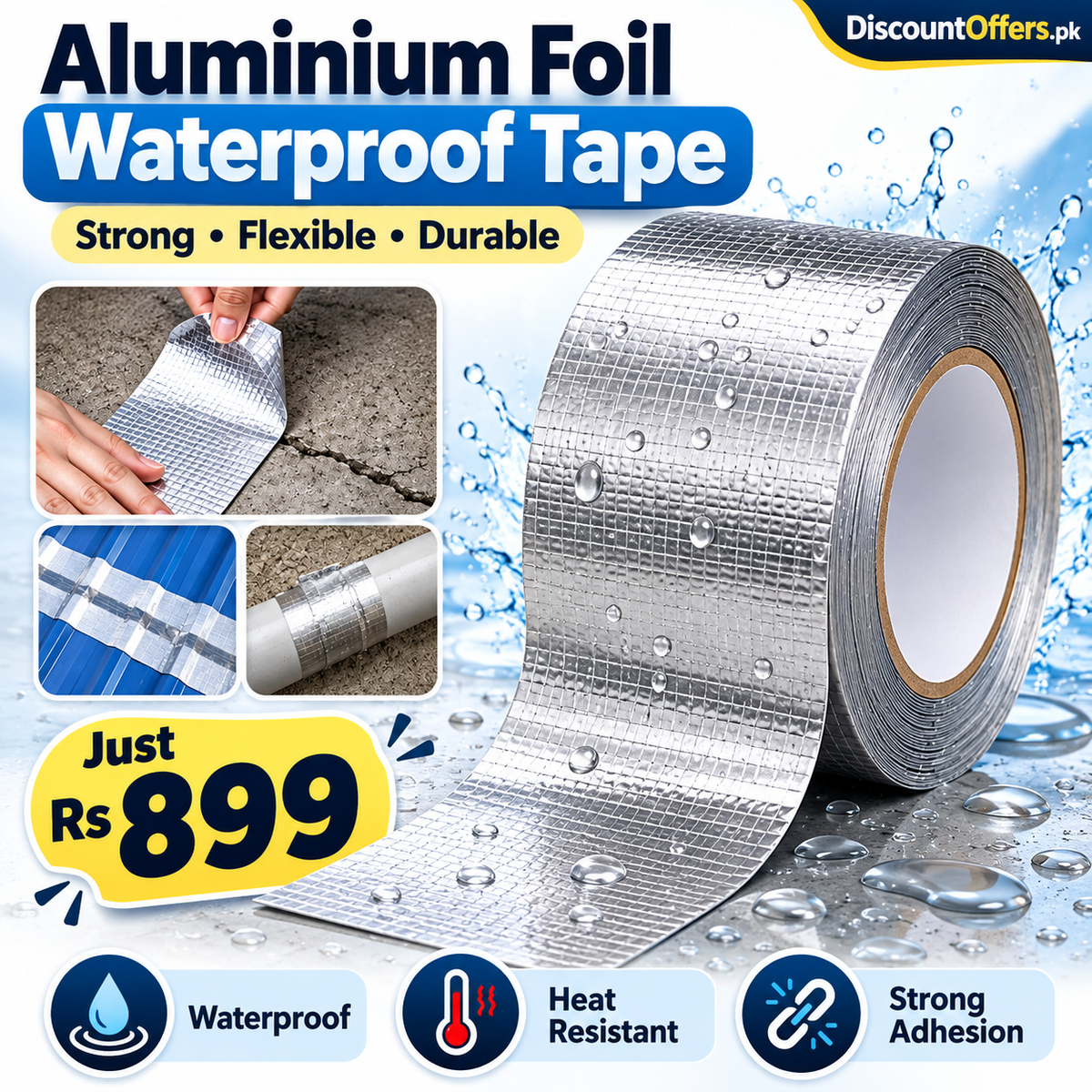 Aluminum Foil Waterproof Repair Tape