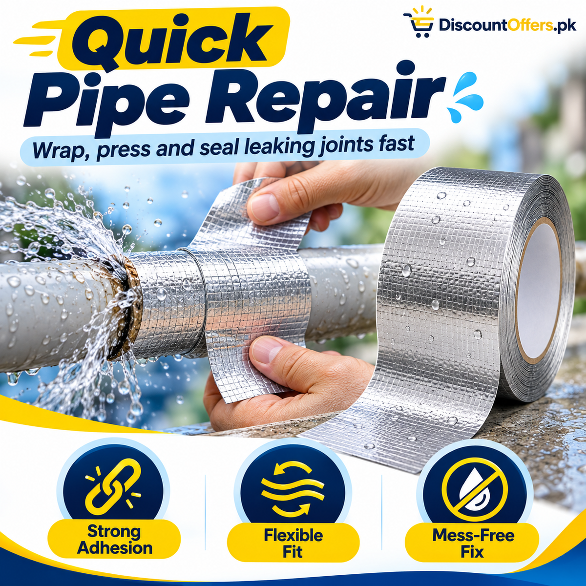 Aluminum Foil Waterproof Repair Tape