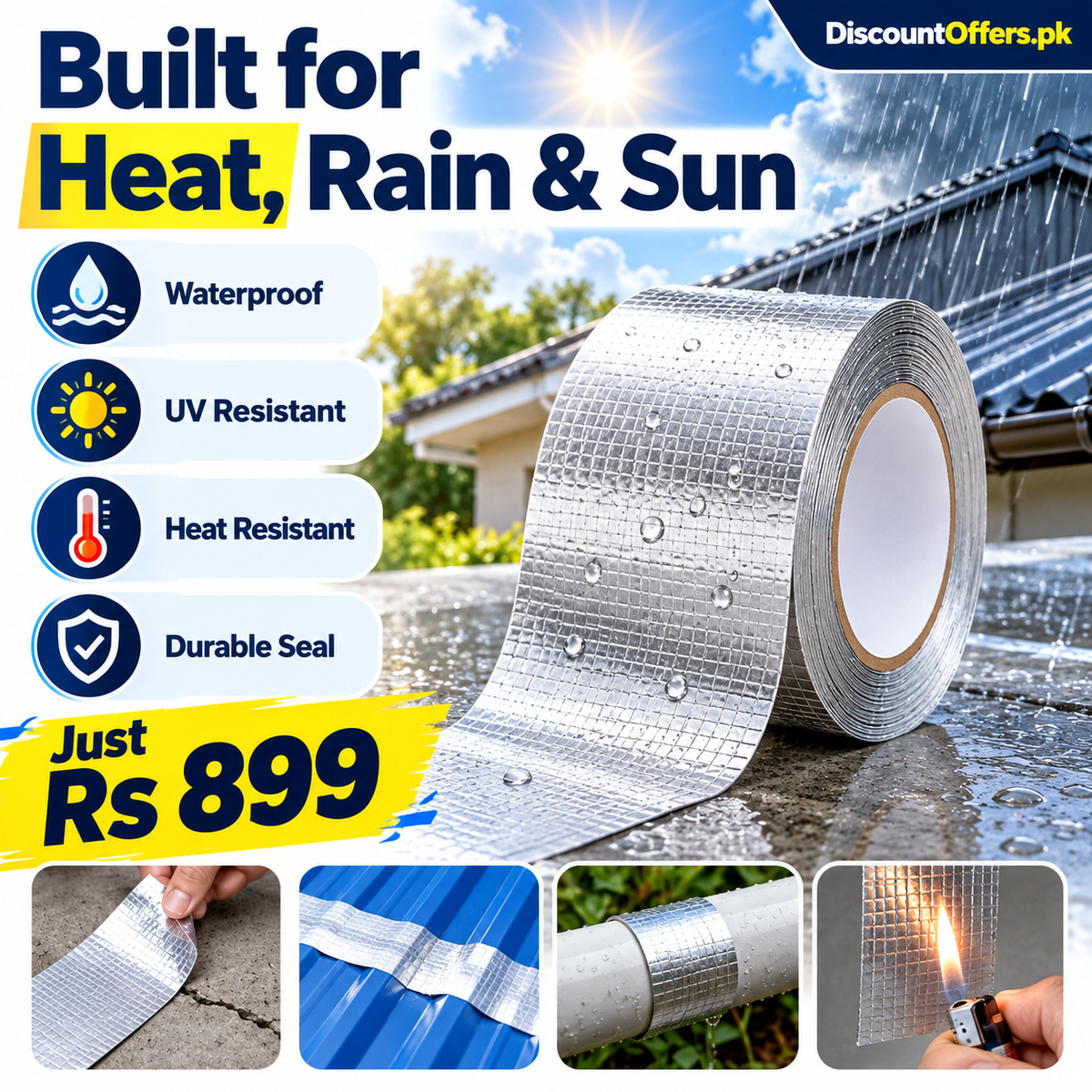 Aluminum Foil Waterproof Repair Tape