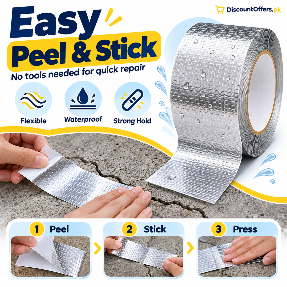 Aluminum Foil Waterproof Repair Tape