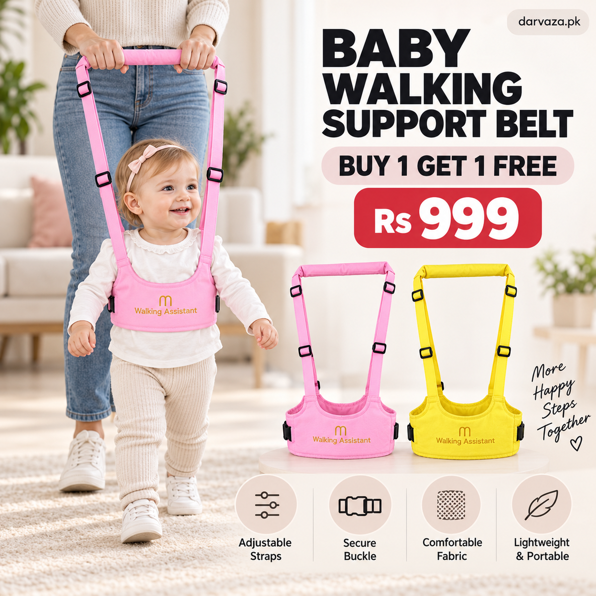 2 Baby Walking Support Belt — Buy 1 Get 1 FREE