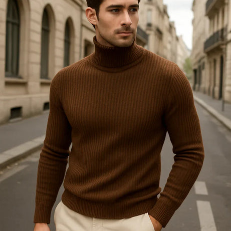 Premium High Neck for Men – BROWN