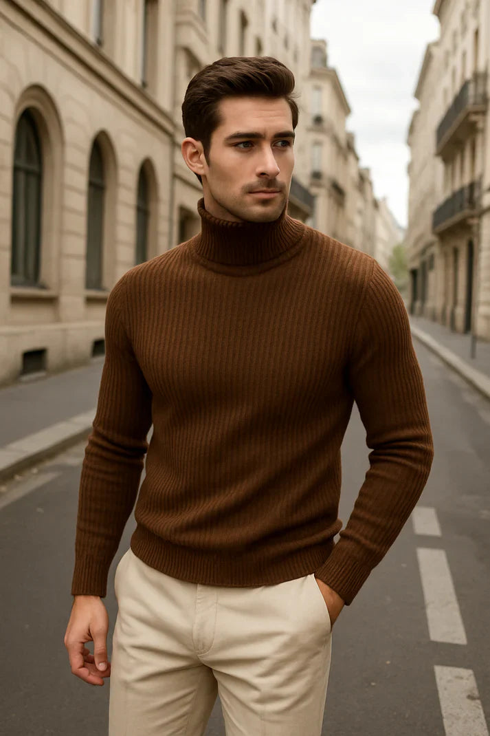 Premium High Neck for Men – BROWN