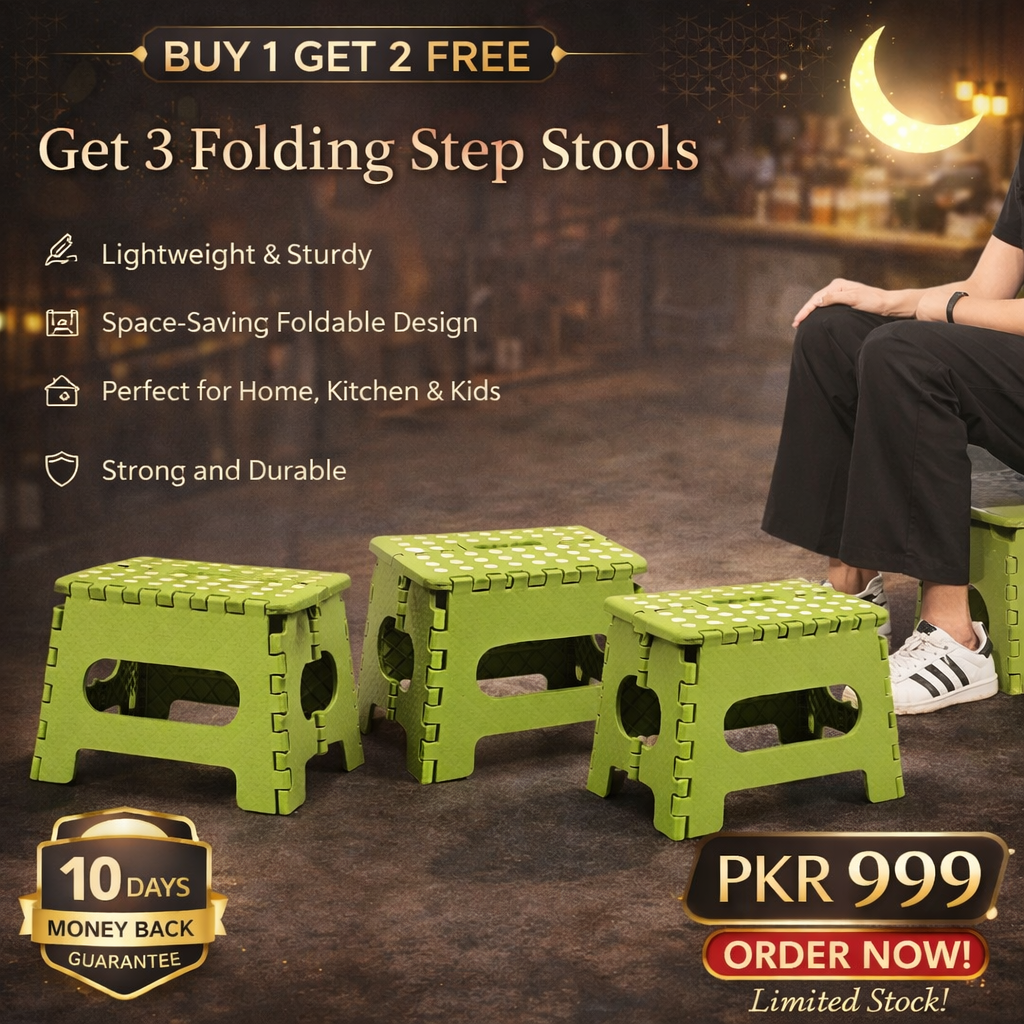 Buy 1 get 2 free Offer Lightweight Folding Step Stool 3 Pcs