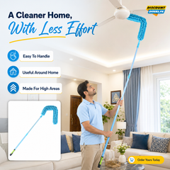 Extendable Micro Fiber Flexible Fan & Ceiling Duster with Long Handle