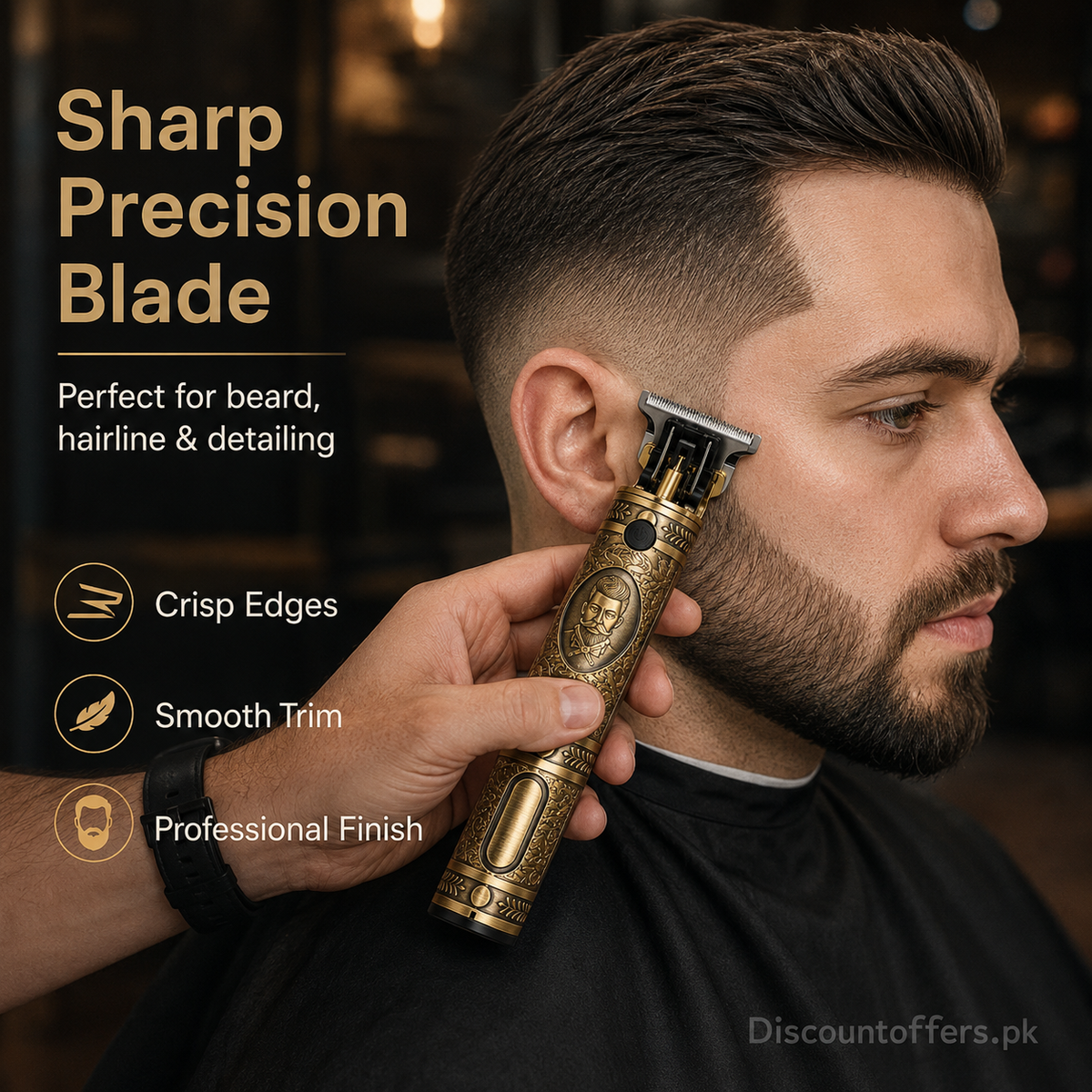 T9 Hair Cutting Machine Hair Clippers Rechargeable Beard Shaver for Men