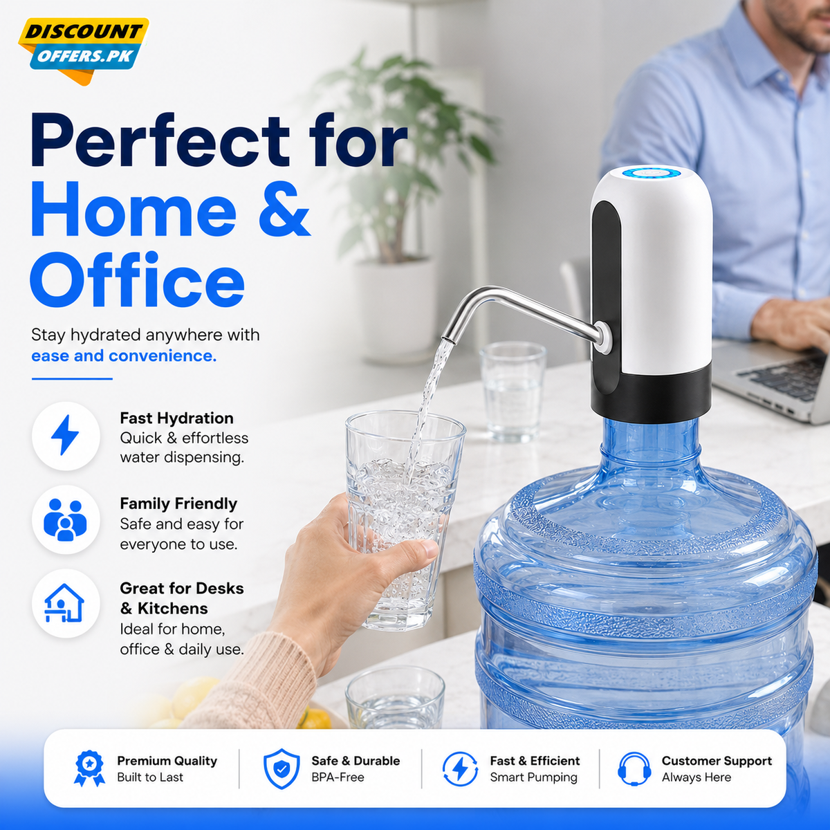 Electric Water Pump Dispenser with USB Auto Charging