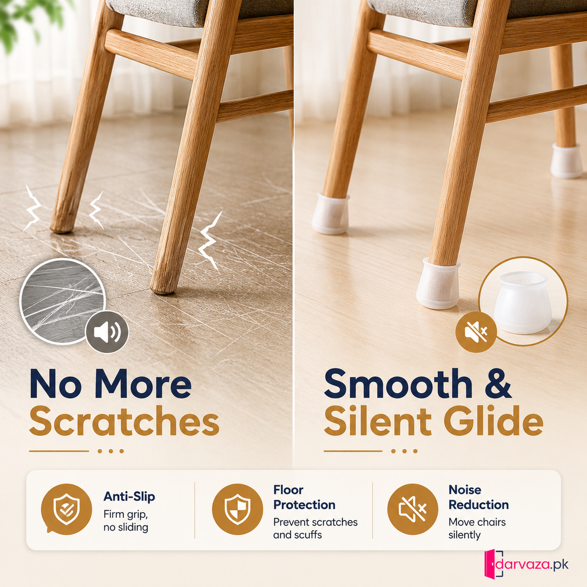 Pack of 38 Anti Slip Silicone Chair Covers