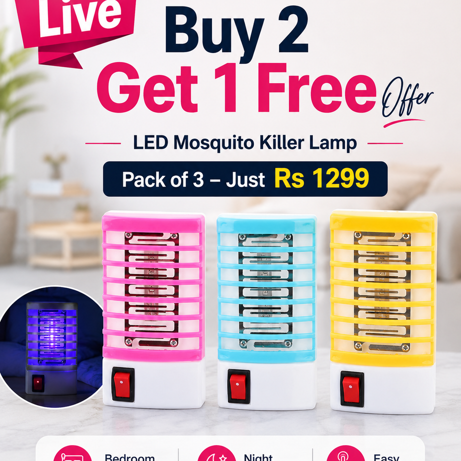LED Mosquito Killer Lamp – Buy 2 Get 1 Free
