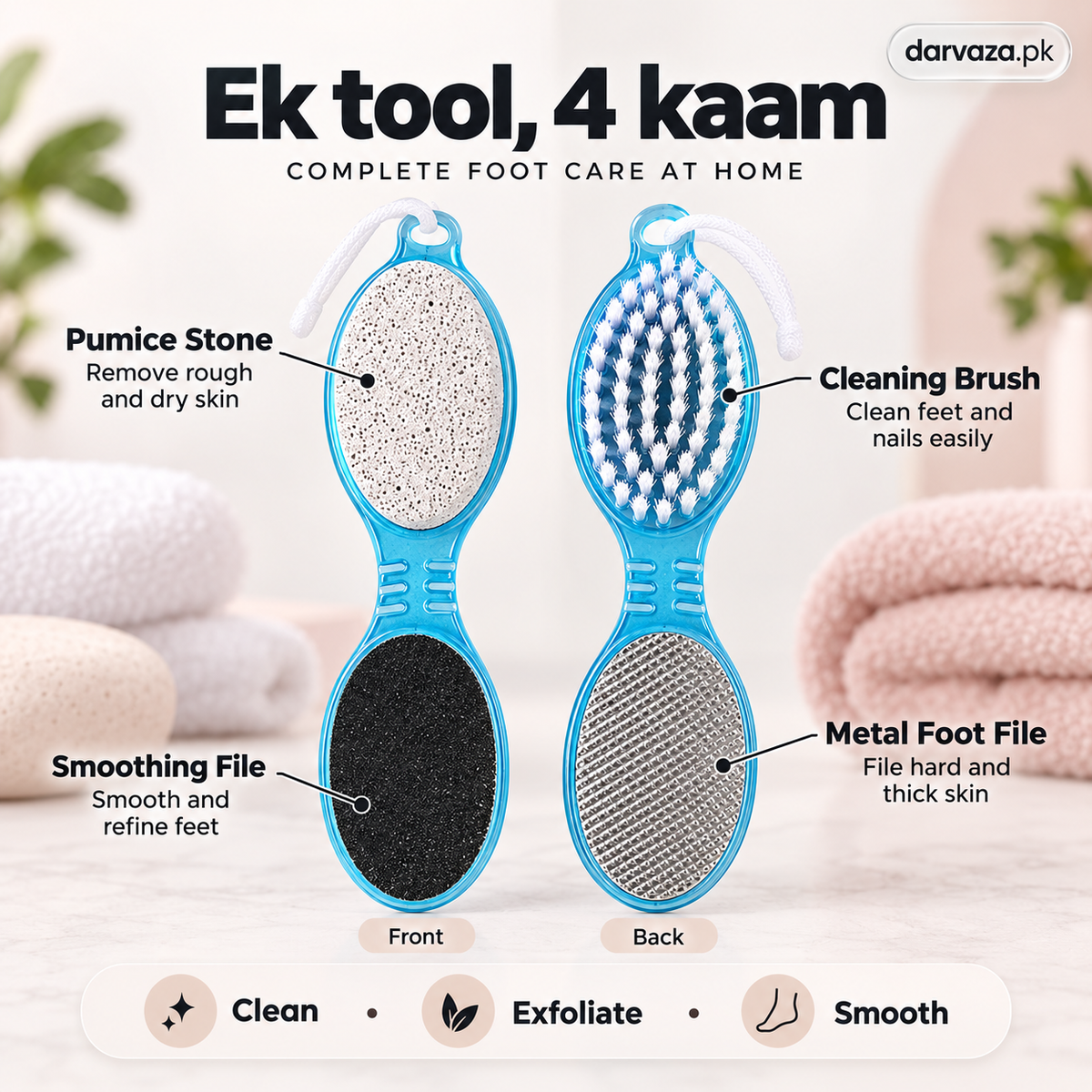 Buy 1 Get 1 FREE Offer 2 Foot Care Complete 4-in-1 Tool